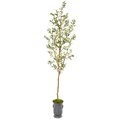 Nearly Naturals 7.5 in. Olive Artificial Tree in Decorative Planter 9678